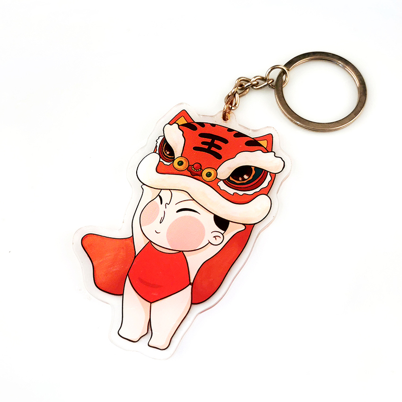 Bestseller Transparent Acrylic Keychain Plastic Cartoon