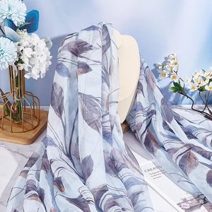 Foglia di Chiffon tessuto 59 pollici di larghezza <span class=keywords><strong>ardesia</strong></span> grigio tessuto per cucire Vintage poliestere tessuto trasparente - Product Image 2