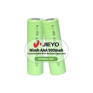 Jieyo NIMH Battery AAA AA Size 1.2v 900mah 1000mah Customized Nickel Metal Rechargeable Ni Mh Cylindrical Cell For Flashlight