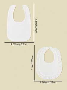 Bavaglini carini in tinta unita per neonati-protegge i vestiti e il collo del bambino da bava/Spit-up, mantiene il collo asciutto, certificato CPC - Product Image 2