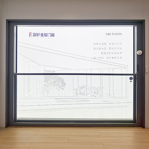 Cơ giới dọc trượt chém cửa sổ điều khiển từ xa Patio nhôm cửa sổ kính cho ban công - Product Image 5