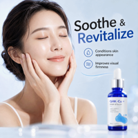 Serum Wajah GHK-Cu Blue Copper Peptide SNAP-8 Multi-Peptide Melembapkan Menghidrasi Mengencangkan Anti-Penuaan Perawatan Wajah OEM