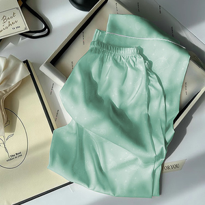 Mùa hè mới đến phụ nữ thoải mái áo khoác ngoài màu rắn phim hoạt hình dễ thương in đồ ngủ - Product Image 6