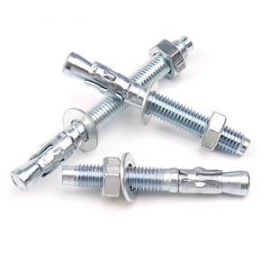 Boulon d'expansion Gecko M10x80 en acier au carbone zingué classe 8.8 avec écrous pour usage en construction et ascenseurs - Product Image 5