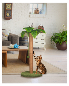 Griffoir pour chat en laine durable, 54 cm, forme <span class=keywords><strong>d</strong></span>'arbre à coco créative, base stable, facile à assembler, vente en gros pour animaux de compagnie - Product Image 5
