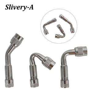 Adaptor Katup Ban Angin Grosir 45 90 135 Derajat Sudut Lengkung Adaptor Katup Ban Angin untuk Sepeda Alat Tangan - Product Image 4
