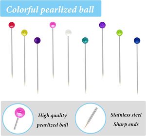 Nhiều Màu Nhựa Ngọc Trai Đầu May Pins Cho Tự Làm May Vá Bóng Đầu Cho Quilting Treo Hộp Cho Hàng Thủ Công Trang Sức Trang Trí - Product Image 4