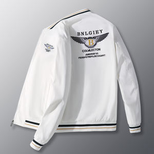 Chaqueta para hombre, nueva colección primavera-otoño 2025, estilo coreano, informal, con bordado, cuello tipo béisbol, uniforme, abrigo para hombre, estilo Joker. - Product Image 6