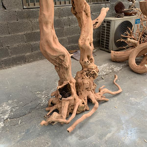 ต้นซีดาร์ต้นสนจำลองสำหรับประดับตกแต่งในห้างสรรพสินค้าไม้สนไม้เนื้อแข็งแกะสลัก - Product Image 5