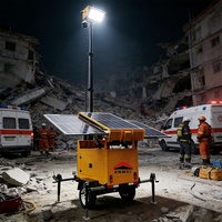 Remorque de sécurité solaire mobile à longue durée de vie, caméra solaire portable pour les secours d'urgence