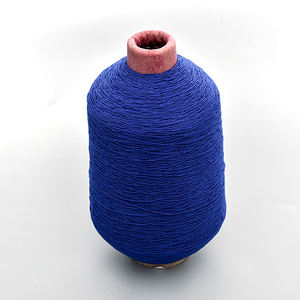 Hilo cubierto de poliéster 420D <span class=keywords><strong>560D</strong></span> 840D, hilo elástico <span class=keywords><strong>Spandex</strong></span> de doble cubierta para tejer, venta al por mayor, uso de puntada ahumada - Product Image 1