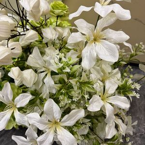 زهور اصطناعية واقعية لتزيين طاولات حفلات الزفاف والمناسبات، ترتيبات نباتية حريرية لحفلات أعياد الميلاد - Product Image 5