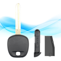 Clé de voiture vierge avec transpondeur MS G Chip pour Toyota TOY44G avec lame non coupée, clé de remplacement pour véhicule