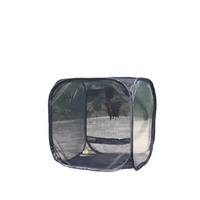 En gros Pliable Transparent En Plastique Pliable Pliable Filet Maille Popup Élevage Terrerium Papillon Habitat Insecte Cage