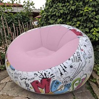 Ensemble de sièges de détente adulte personnalisable canapé-lit gonflable de salon pliable avec pompe à air chaise de film pour chambre à coucher