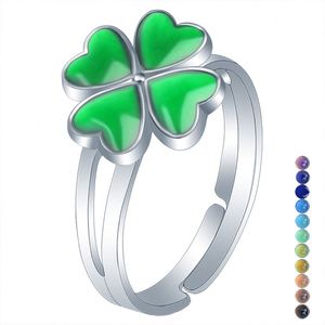 Wholesale Feeling Mood <b>Rings</b> Temperature Change Color Finger <b>Rings</b> <b>Adjustable</b> Animal Butterfly <b>Ring</b> for Women Girls - Product Image 1