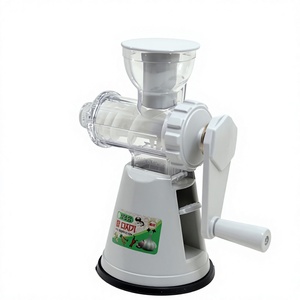 Picadora Manual de Ajo de Plástico, Molinillo de Verduras con Manivela, Cuchilla Silenciosa, Herramienta de Cocina de 4 Piezas para Limpieza, Hecho en Corea - Product Image 1