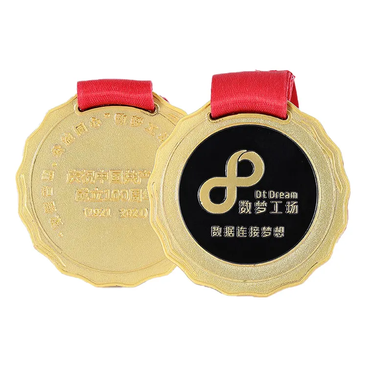Düz madalya ucuz özel yüksek kalite yuvarlak spor altın Metal hatıra madalya