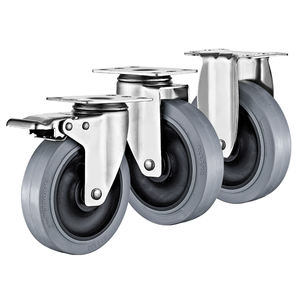 3 "4" 5 "mittelschwerer Edelstahl-drehbarer anti statischer TPR-Nachlauf Industrie wagen ESD-Rad rollen - Product Image 4