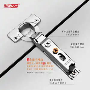 versatile clip on hydraulic soft closing 3D adjustable hinge for cabinet