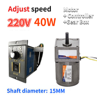 Controlador de Velocidad Variable Reversible para Motor de Caja de Engranajes PLC 220V 40W 5-470 RPM al por Mayor