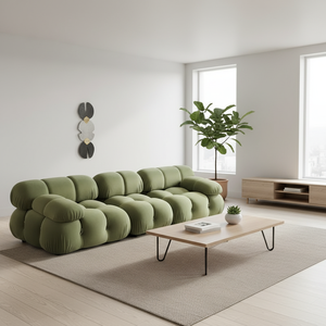 <span class=keywords><strong>Super</strong></span> September โซฟาสามที่นั่งแบบโมเดิร์น, โซฟาแบบแยกส่วนผ้ากำมะหยี่ทนทานพับเก็บได้ - Product Image 5