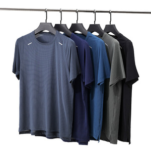 Camisetas Deportivas para Hombre con Logotipo Personalizado, Venta al por Mayor, Camisetas de Poliéster de Secado Rápido para Hombre, Camiseta para Correr de Verano - Product Image 1