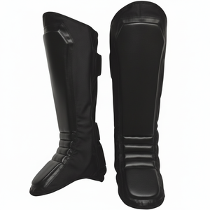 Protector de Patadas de Lucha Libre Shemax Negro Sólido - Product Image 1