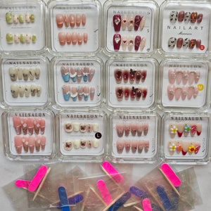 Kit <span class=keywords><strong>de</strong></span> <span class=keywords><strong>Uñas</strong></span> Postizas <span class=keywords><strong>de</strong></span> Lujo <span class=keywords><strong>para</strong></span> Novia, <span class=keywords><strong>Diseño</strong></span> Aleatorio, <span class=keywords><strong>Uñas</strong></span> con Pedrería 3D, <span class=keywords><strong>Uñas</strong></span> Postizas Reutilizables <span class=keywords><strong>para</strong></span> Boda - Product Image 5