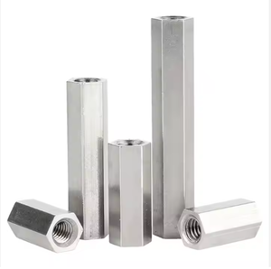 Columna Hexagonal M3M4 Personalizada con Doble Tuerca Integrada de Aluminio Pulido No Estándar, de Fábrica de Metales China - Product Image 1
