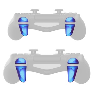 PlayVital EXtremeRate 2 Pares de Botones de Hombro Brillantes Color Azul Camaleón Púrpura, Extensiones de Gatillos para Controles de PS4 de Todos los Modelos - Product Image 4
