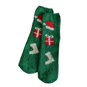 Chaussettes <span class=keywords><strong>de</strong></span> cadeau <span class=keywords><strong>de</strong></span> Noël avec des motifs <span class=keywords><strong>de</strong></span> père Noël et <span class=keywords><strong>de</strong></span> bonhomme <span class=keywords><strong>de</strong></span> neige Couples unisexes Coral Fleece Plush Thick Warm Sleep Socks Antidérapant Floor - Product Image 6