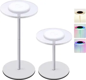 Lámpara de Mesa Inalámbrica RGB con Cambio de Color, Control Táctil, Regulable, Ideal para Cena/Patio/Dormitorio - Product Image 2