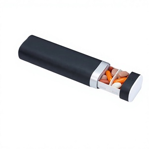 Betife Aluminum Alloy Weekly <b>Pill</b> Organizer 7-Day Compact Portable Travel Medicine <b>Case</b> & Vitamin Storage Holder - Product Image 4