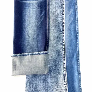 3/1 Jeans Fabric 10.5 Oz Blue Twill Big Stretch Jersey Fabric Cotton Denim Custom Conventional Cotton Denim Fabric For Jeans