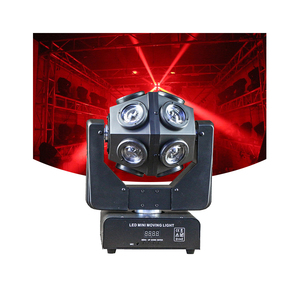 Thiết Bị Chiếu Sáng Sân Khấu Chuyên Nghiệp 12 Cái 10W Rgbw 4in1 Mini Stage Spider Eye Sharpy Dj Disco <span class=keywords><strong>Led</strong></span> Đèn Pha Di Chuyển - Product Image 1