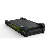 Tapis de marche sous bureau SHULI 2.5HP, capacité 120 kg, tapis de course électrique avec écran LED, machine de fitness portable pour la maison