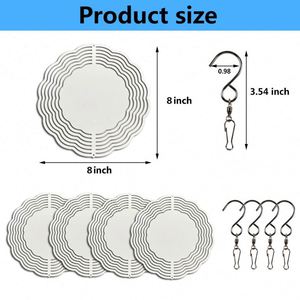 Turbine à vent vierge pour sublimation 8 pouces, livraison gratuite, double face, en aluminium, pour sublimation - Product Image 4