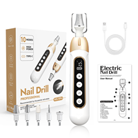 Lime à ongles électrique rechargeable portable, 10 vitesses, sans fil, perceuse à ongles, manucure, pédicure, usage domestique et professionnel, étiquette privée personnalisée