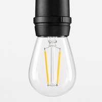Guirlandes lumineuses LED S14 étanches IP65 pour décorations de fêtes, éclairage extérieur, patio, jardin, mariage, fête
