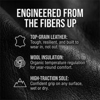 Bottes de travail industrielles professionnelles en cuir noir à lacets, antidérapantes et durables, pour hommes, vente en gros sur mesure