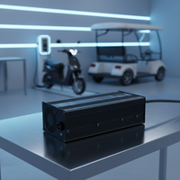 Chargeur rapide enfichable XIETONG XT70V882A050 24V-84V avec LED, compatible avec les deux-roues électriques et les véhicules de tourisme