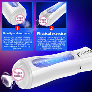 Lampu Sorot elektris getaran untuk pria, perlengkapan dewasa, Masturbator kabut air elektrik, getaran, lampu berkilau, cangkir pesawat semprot, pemanasan, getaran, untuk pria - Product Image 3