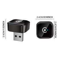 Dongle USB sans fil 2-en-1 CarPlay Android Auto WiFi 6 5.8GHz BT5.4 Interface double USB-A Type-C Personnalisation OEM ODM Usine