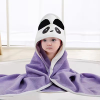 OEM ODM Cotton Woven 90x90cm Hooded Baby Towel Soft Absorbent Square Bath Towel Custom Wholesale Factory