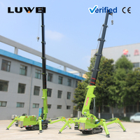 GUINCHO HIDRÁULICO A DIESEL LUWEI DE 2-12 TONELADAS COM CONTROLE REMOTO TELESCÓPICO DE ALTA EFICIÊNCIA, CAPAZ DE ELEVACIONAR 20M, EQUIPAMENTO DE ELEVACÃO Sobre Esteiras