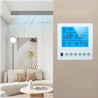 Termostato Digital WiFi de bobina de ventilador más vendido para unidades centrales de CA/calefacción, sistemas HVAC, parte del termostato del controlador de temperatura