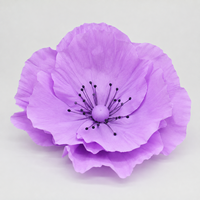 Lila Mohnblumen-Kopf Display Riesige Künstliche Papierblume Hochzeits-Event-Dekoration Kommerzielle Blumendekoration Bühnendekoration