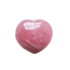 마다가스카르 천연 로즈 쿼츠 빅 하트 핑크 치유 스톤 크리스탈 수공예 장식품 Reiki Gemstone