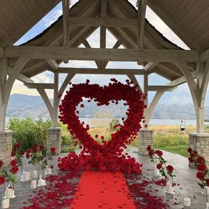 Arco di Fiori Artificiali a Forma di Cuore Personalizzato per Decorazioni di Matrimoni - Product Image 2